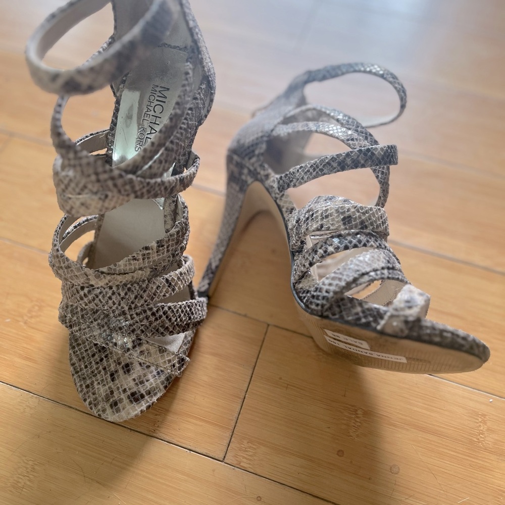 Michael Kors Python Jenna Sandal 7.5 - image 2